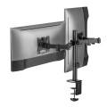 Uchwyt biurkowy na 2 monitory Maclean MC-754N VESA 75x75 oraz 100x100, 17-32", 2x 9kg - 1766041