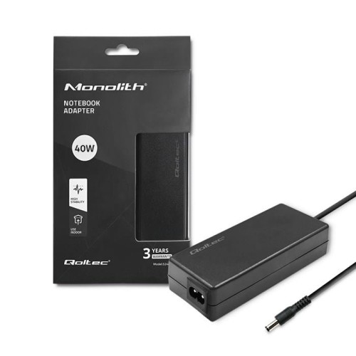 Zasilacz Qoltec 40W | 12V | 3.33A | 5.5*2.1 | +kabel zasilający - 1616914