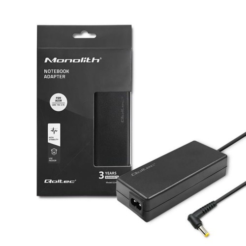 Zasilacz do laptopa Qoltec Acer 40W | 19V | 2.1A | 5.5*1.7 | +kabel zasilający - 1616922