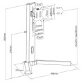 Uchwyt gamingowy Techly 17"-32", 8kg pionowy - 1459048