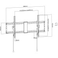 Uchwyt ścienny Techly 43"-90", 70kg slim - 1493297