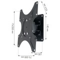 Uchwyt ścienny Techly 13"-37", 25kg obrotowy - 1455773