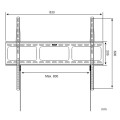 Uchwyt ścienny Techly 42"-80", 60kg slim - 1455769