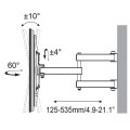Uchwyt ścienny Techly 50"-100", 80kg obrotowy - 1131290