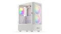 Obudowa KRUX Vako White RGB ATX, z oknem, bez zasilacza, biała - 1791009