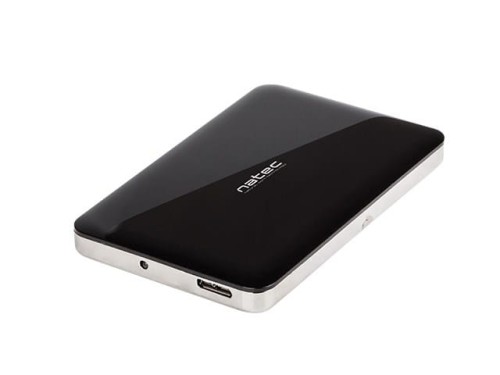 Obudowa na dysk HDD/SSD Natec Oyster 2 2,5" USB 3.0 SATA aluminium black slim screwless - 1174698