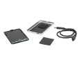 Obudowa na dysk HDD/SSD Natec Oyster 2 2,5" USB 3.0 SATA aluminium black slim screwless - 1174704