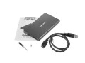 Obudowa na dysk HDD/SSD Natec RHINO Go USB 3.0 2.5" SATA czarna - 1697335