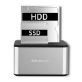 Stacja dokująca Qoltec dysków 2x HDD/SSD | 2.5" / 3.5" SATA | USB 3.0 | Klonowanie - 1017986