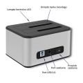 Stacja dokująca Qoltec dysków 2x HDD/SSD | 2.5" / 3.5" SATA | USB 3.0 | Klonowanie - 1017988