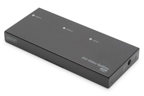 Splitter DVI DIGITUS 2-portowy, 1920x1200p WUXGA, z audio (MiniJack) - 1298159