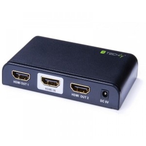 Rozdzielacz / Splitter Techly AV HDMI 2.0 1/2 Ultra HD 4Kx2K 3D
