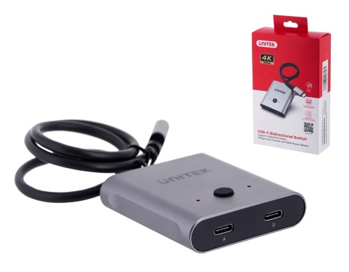 Przełącznik Dwukierunkowy Unitek D1078A USB-C 4K 144Hz PD 100W - 1522461