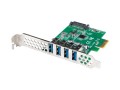 Karta Lanberg PCI Express -> USB 3.1 Gen1 4-port + śledź low profile - 1047838