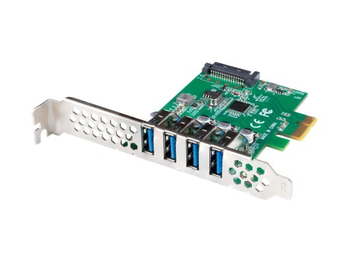 Karta Lanberg PCI Express -> USB 3.1 Gen1 4-port + śledź low profile - 1047838