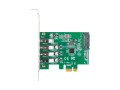 Karta Lanberg PCI Express -> USB 3.1 Gen1 4-port + śledź low profile - 1047840