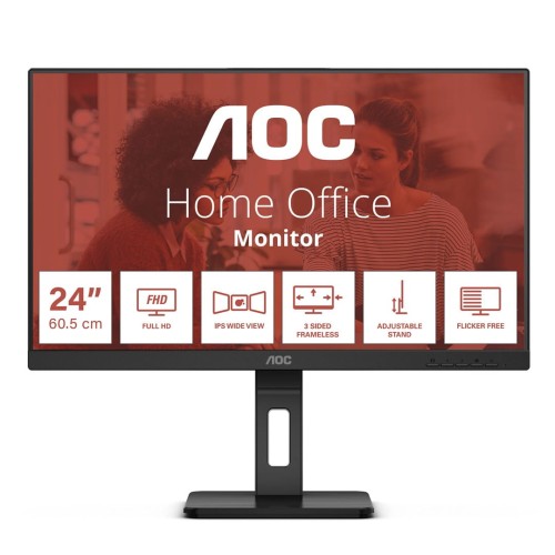 Monitor AOC 24" 24E3QAF HDMI DP VGA 2xUSB 3.0 głośniki 2x2W - 1663128