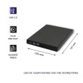 Nagrywarka Qoltec DVD-RW zewnętrzna | USB2.0 | czarna - 1170545