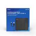 Nagrywarka DVD-RW SAVIO AK-59 zewnętrzna slim USB-C/USB-A - 1340551