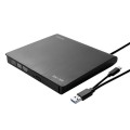 Nagrywarka DVD-RW SAVIO AK-59 zewnętrzna slim USB-C/USB-A - 1340548