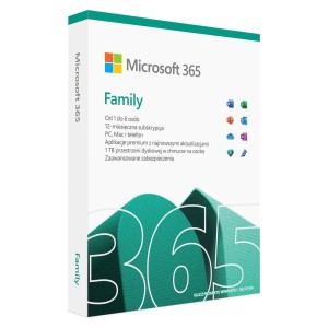 Oprogramowanie Microsoft 365 Family PL P10 1Y 6Users Win/Mac Medialess Box