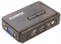 Switch KVM Edimax EK-UAK2 2xUSB z kablami, audio i mic - 750713
