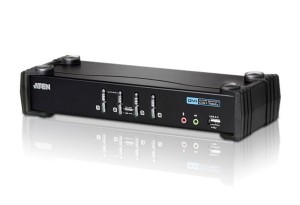 Przełącznik KVM ATEN DVI/USB/Audio CS1764A (CS1764A-AT-G) 4-port.