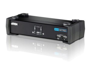 Przełącznik KVM ATEN DVI/USB/Audio CS1762A (CS1762A-AT-G) 2-port.
