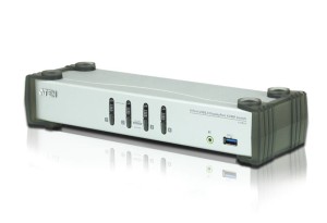 Przełącznik KVM ATEN Display Port/USB 3.0/Audio CS1914 (CS1914-AT-G) 4-port.