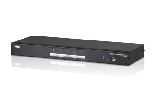 Przełącznik KVM ATEN Dual View DVI/USB/Audio CS1644A (CS1644A-AT-G) 4-port. - 1048709