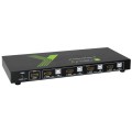 Przełącznik KVM Techly 4-portowy HDMI/USB 4x1 z Audio 4K*60Hz - 1462946