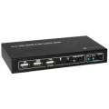 Przełącznik KVM Techly 2-portowy HDMI/USB 2x1 z Audio 4K 30Hz - 750618