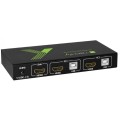 Przełącznik KVM Techly 2-portowy HDMI/USB 2x1 z Audio 4K 30Hz - 1330556