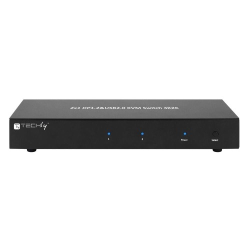Przełącznik KVM Techly 2-portowy DisplayPort/USB 2x1 Dual Head Video 4K*30Hz - 1048689