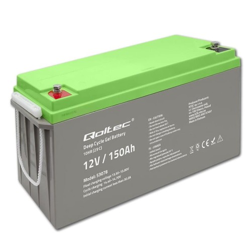Akumulator żelowy Qoltec Deep Cycle | 12V | 150Ah - 1486727