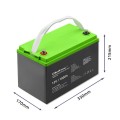 Akumulator żelowy Qoltec 12V | 100Ah | GEL | 28.5kg - 1464776
