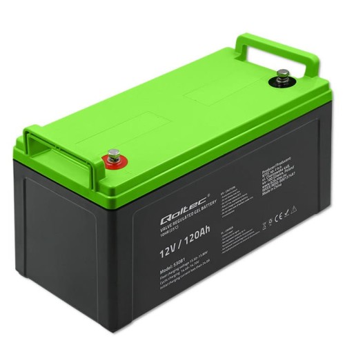 Akumulator żelowy Qoltec 12V | 120Ah | GEL - 1464779