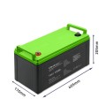 Akumulator żelowy Qoltec 12V | 120Ah | GEL - 1464786