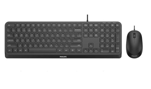 Zestaw przewodowy klawiatura i mysz PHILIPS SPT6207B/00 czarny - 1315157