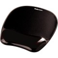 Fellowes podkładka pod mysz i nadgarstek żelowa CRYSTAL, czarna - 1774600