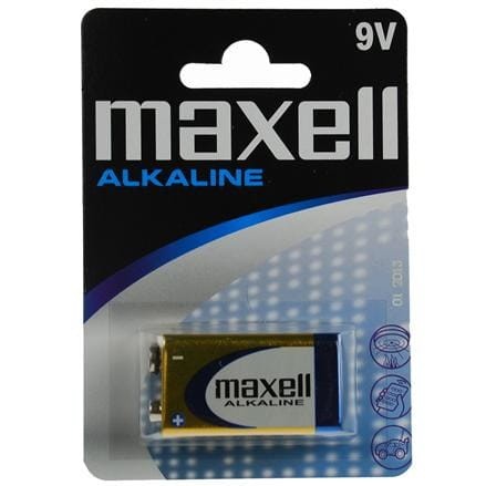 Bateria MAXELL alkaliczna 9V, 6LR61, 1 szt. - 1546159