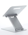 POUT Eyes3 Lift - Aluminiowa teleskopowa podstawka pod laptopa, kolor srebrno-szary - 1014939