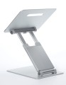 POUT Eyes3 Lift - Aluminiowa teleskopowa podstawka pod laptopa, kolor srebrno-szary - 1014949