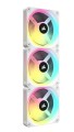 Wentylatory Corsair iCUE LINK QX120 RGB PWM - Biały - 1666019