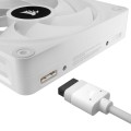 Wentylatory Corsair iCUE LINK QX120 RGB PWM - Biały - 1666015