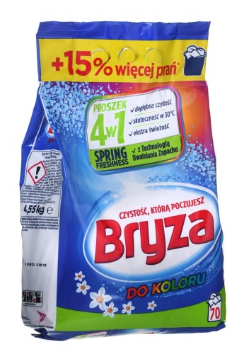 BRYZA  Proszek do prania 4w1 Kolor SPRING FRESHNESS 70 prań 4,55kg - 1689805