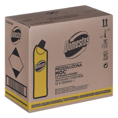 Domestos Płyn do czyszczenia toalet Citrus 12 x 1L - 1784034