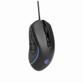 GEMBIRD GAMINGOWA MYSZ USB Z PODŚWIETLENIEM RGB RAGNAR RX500 10 PRZYCISKÓW, 7200DPI, CZARNA - 1626106