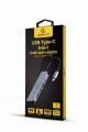 GEMBIRD MULTI ADAPTER USB TYP-C 5W1 (HUB + HDMI + PD) SREBRNY - 1435370