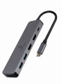 GEMBIRD MULTI ADAPTER USB TYP-C 3W1 SREBRNY HUB USB, HDMI, PD (100W) - 1532461